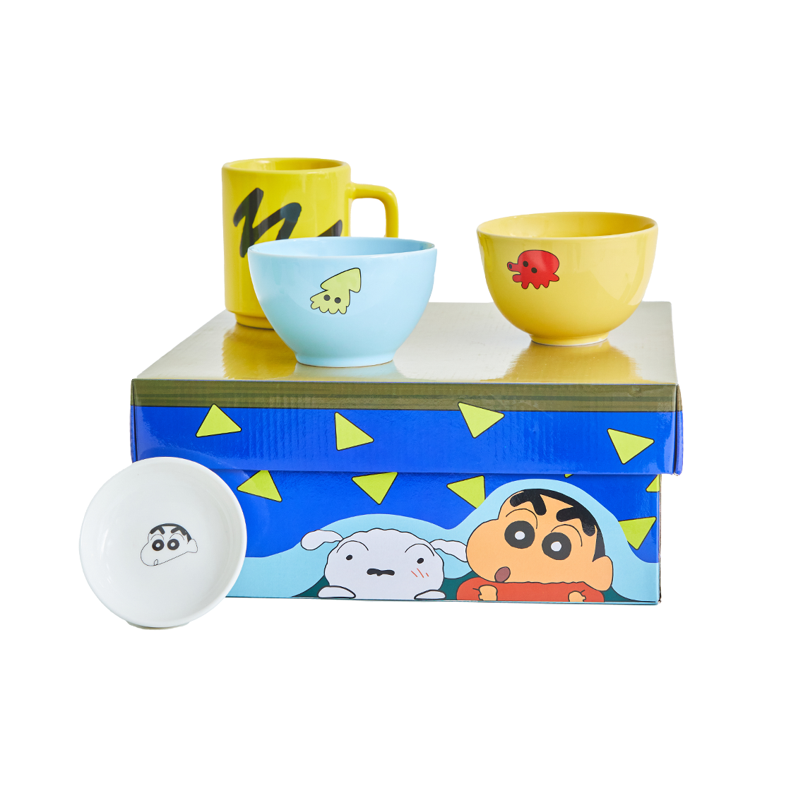 댄꼼마  x 짱구 NEW 짱구 식기세트 멀티컬러(DANCOMMA x Crayon Shin Chan NEW Shin Chan Dish Set Multi Color)