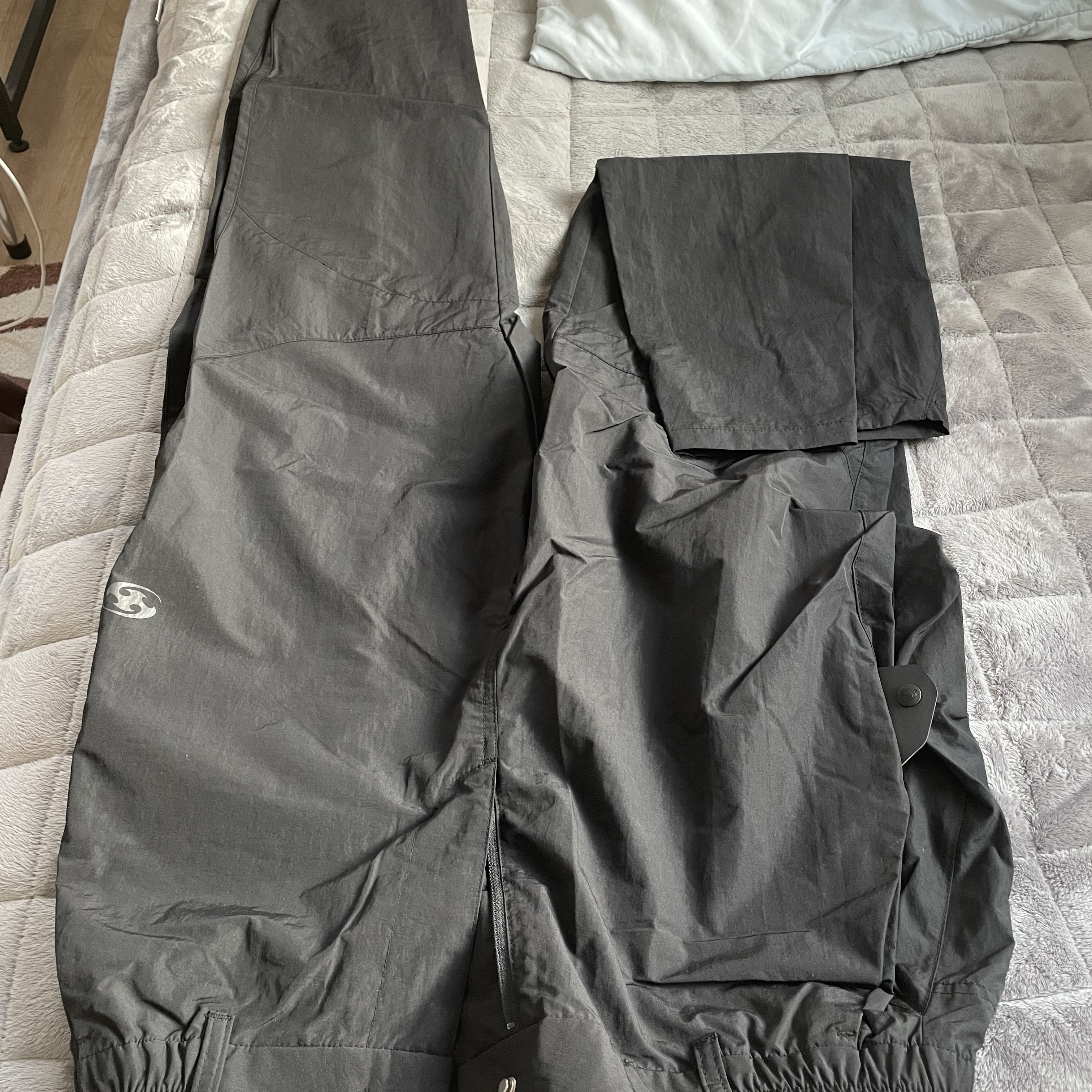 Sansan Gear Side Snap Pants Black - 25SS 착용 스타일