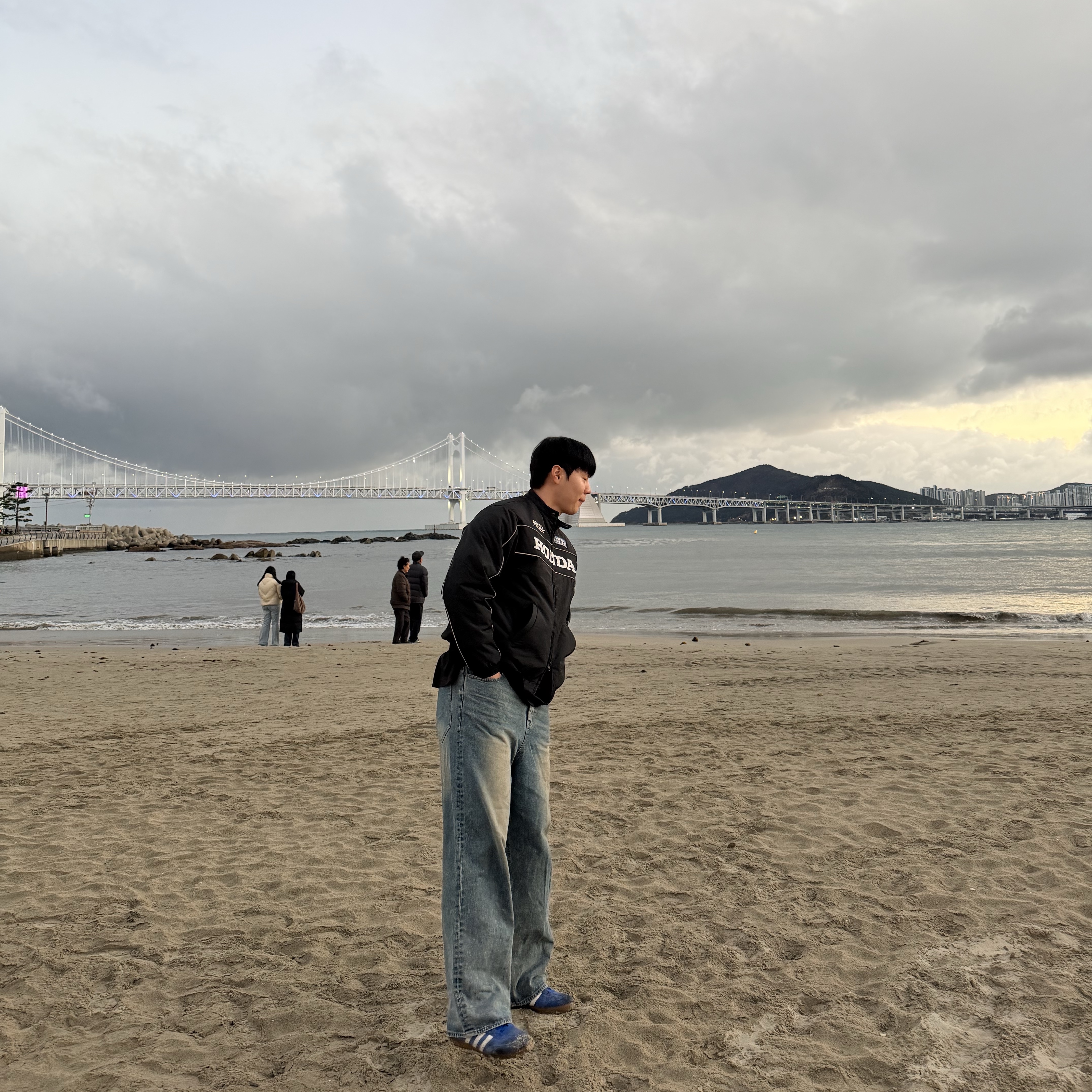 Honda Piping Motorcycle Blouson Jacket Black 착용 스타일 - 2