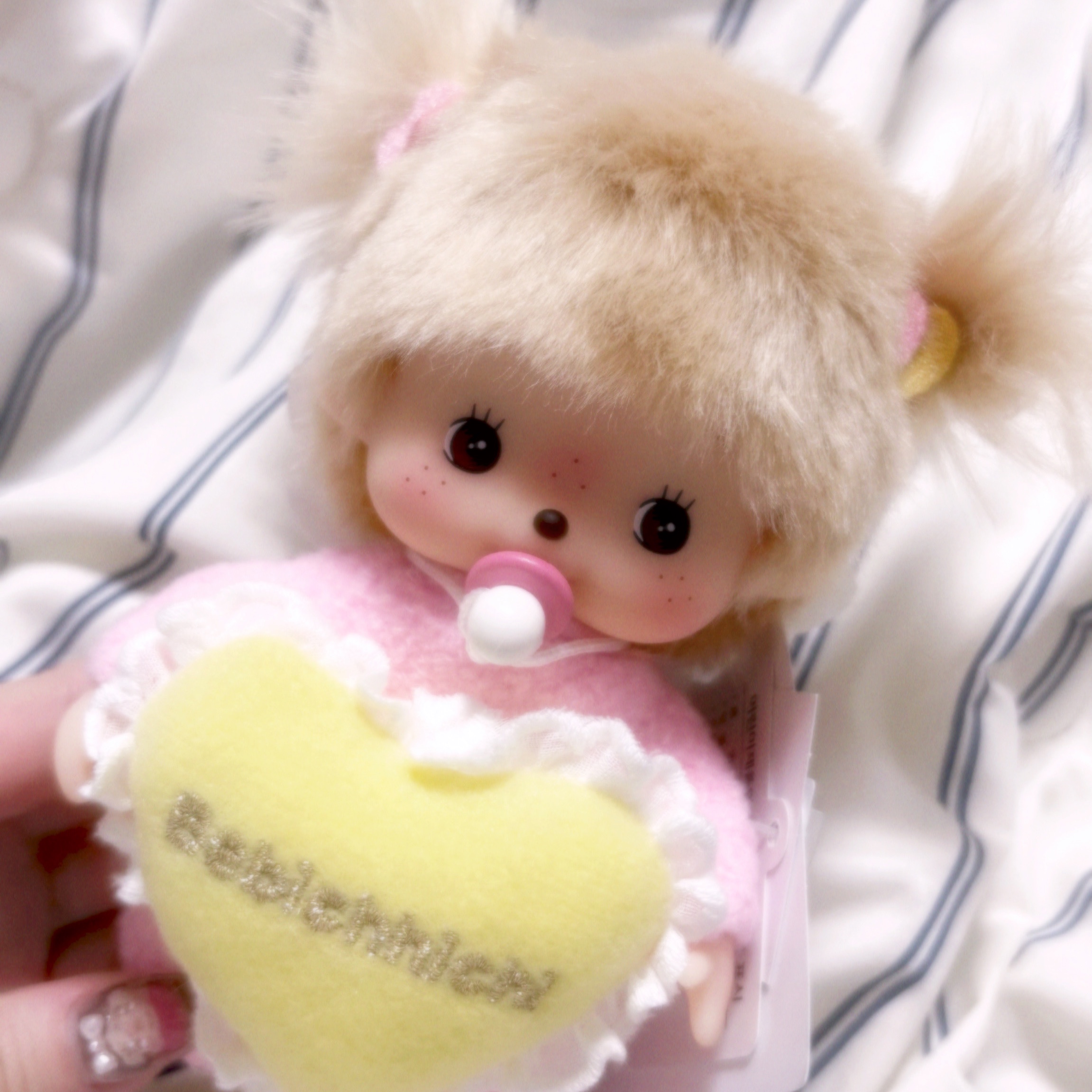Monchhichi Love Happy Angel Bebichhichi S Girl 착용 스타일