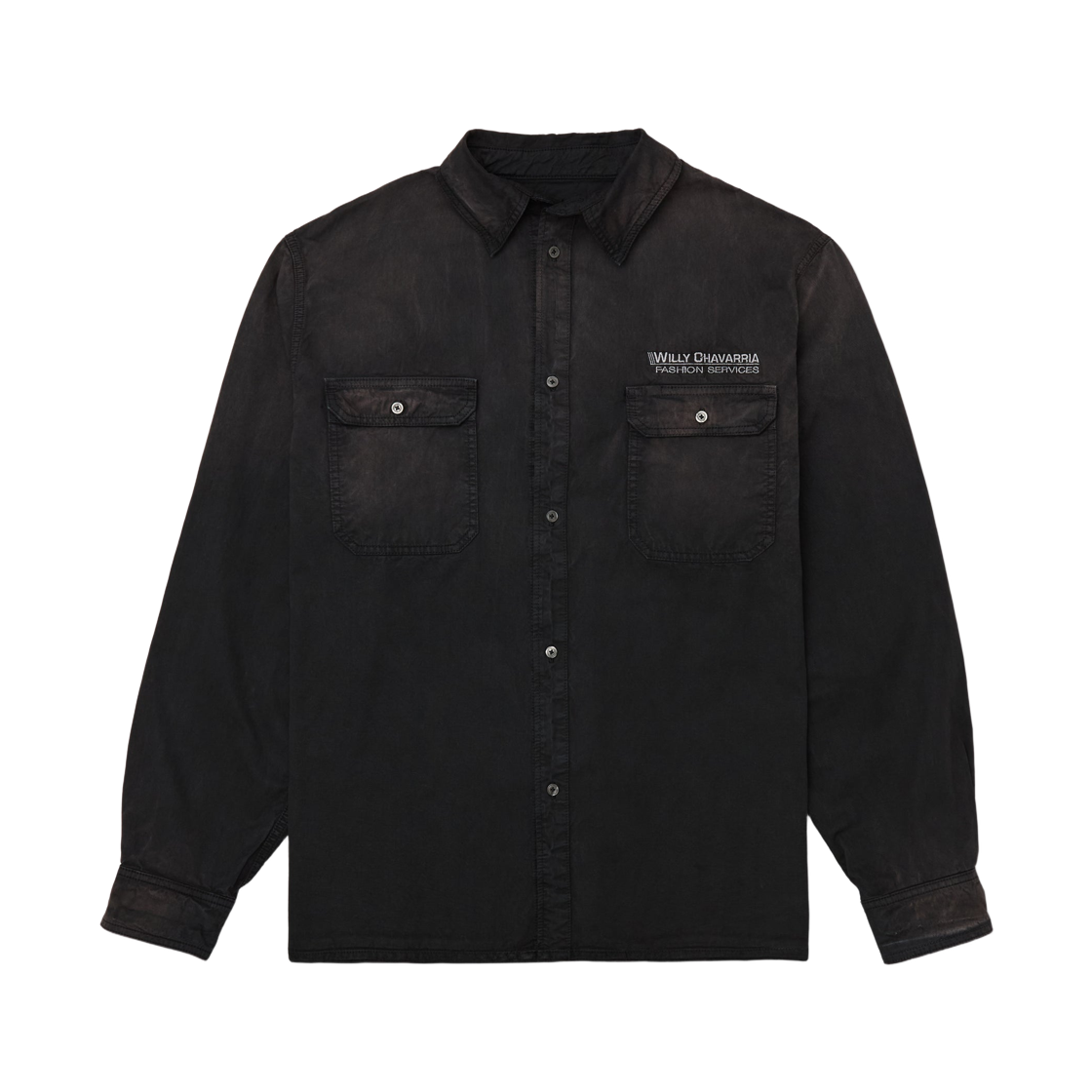 - Willy Chavarria Corcoran Long Sleeve Shirt Black