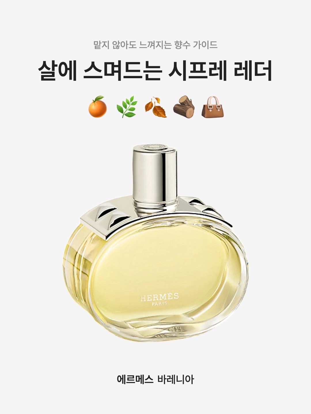 Hermes Barenia Eau de Parfum 100ml, Hermes Miniatures Perfume Set 7.5ml x 4 착용 스타일 - 1