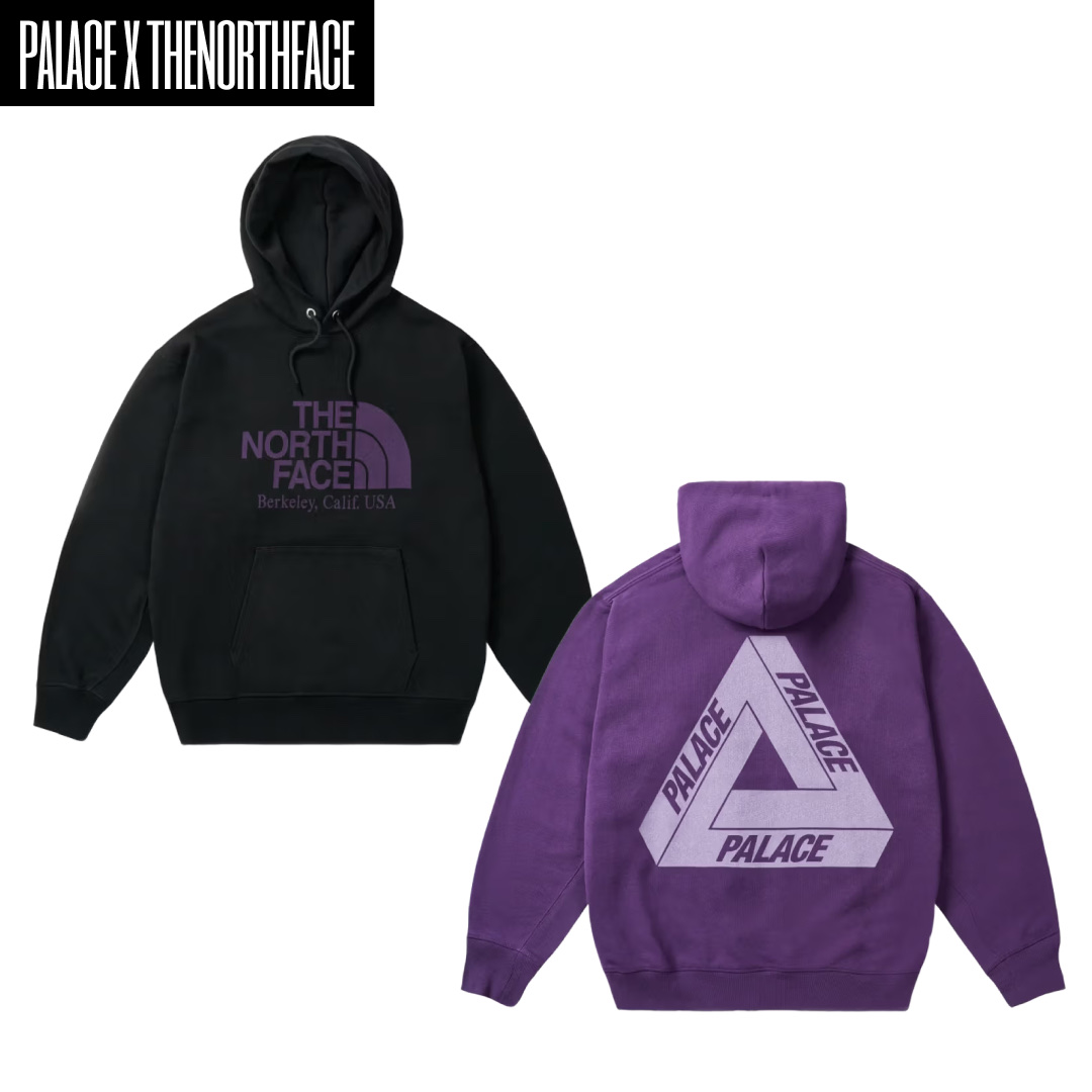 Palace x The North Face Purple Label Windstopper Field Down Jacket Asphalt Gray - 25FW, Palace x The North Face Purple Label Windstopper Field Down Jacket Sage Green - 25FW 착용 스타일 - 3