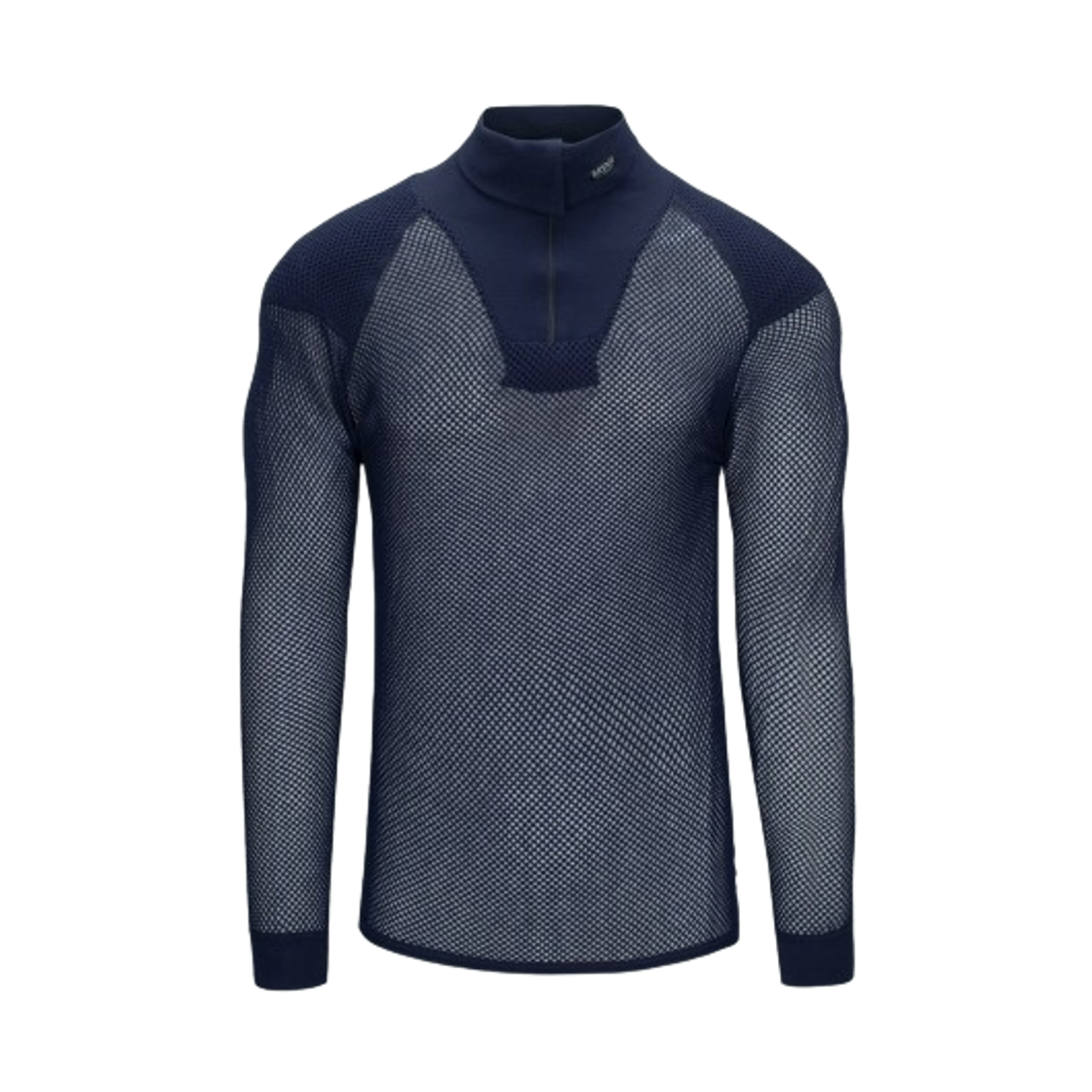 브린제 슈퍼 써모 집 인레이 폴로 네이비(Brynje Super Thermo Zip Polo with Inlay Navy)