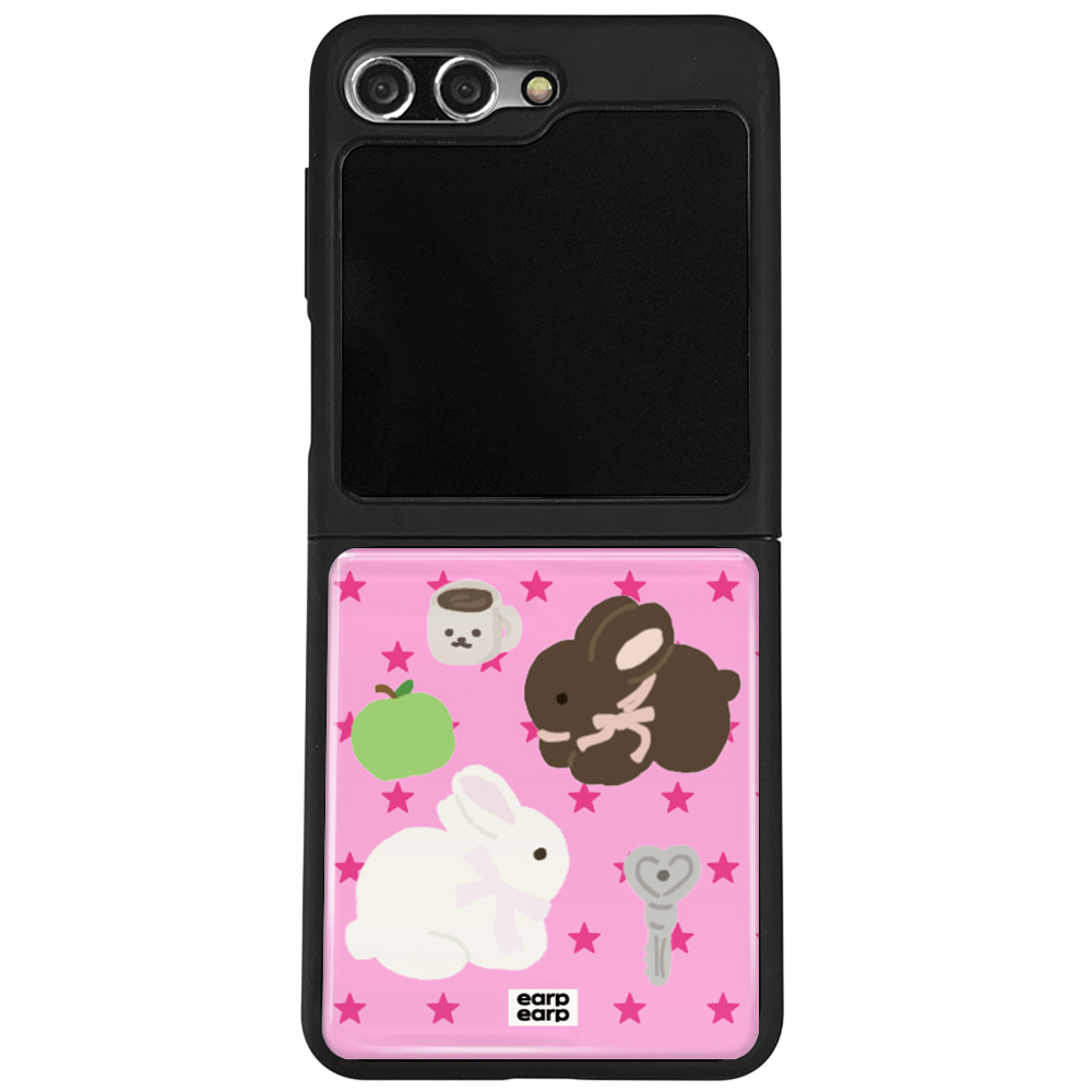 E2512_0018_2 earpearp Bunny Star Z Flip Epoxy Case MagSafe