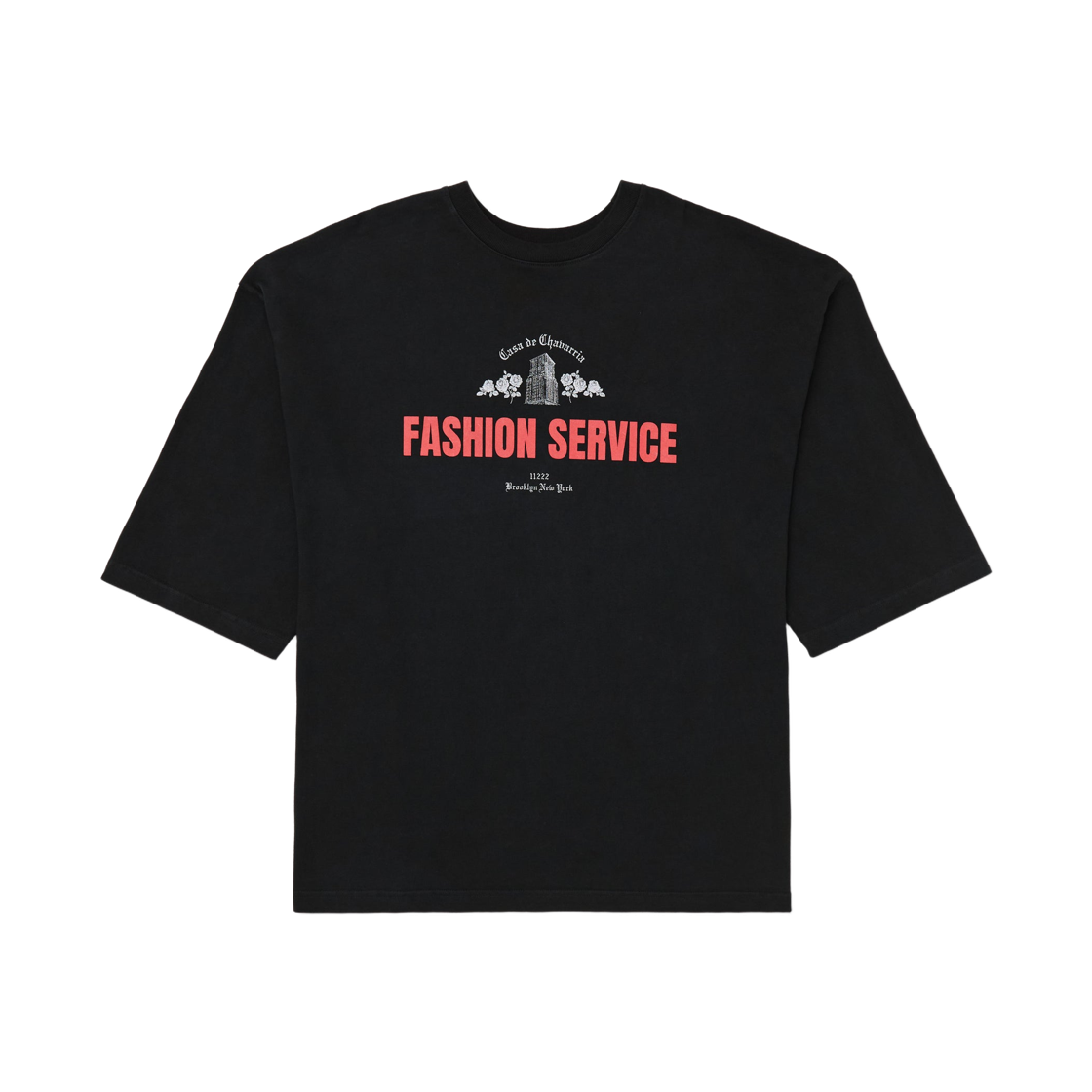 윌리 차바리아 카사 드 차바리아 버팔로 티셔츠 블랙(Willy Chavarria Casa De Chavarria Buffalo T-Shirt Black)