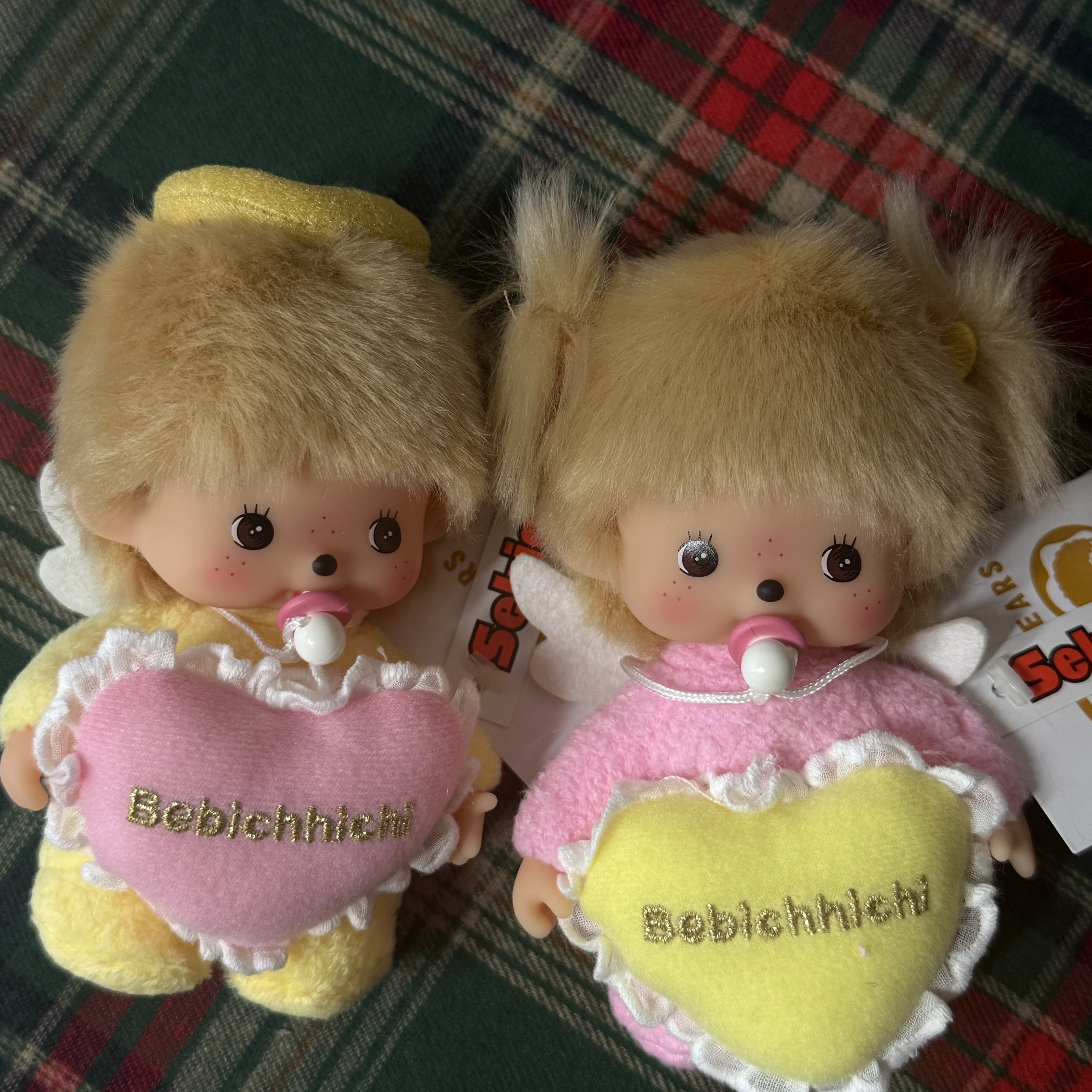 Monchhichi Love Happy Angel Bebichhichi S Girl, Monchhichi Love Happy Angel Bebichhichi S Boy 착용 스타일 - 2