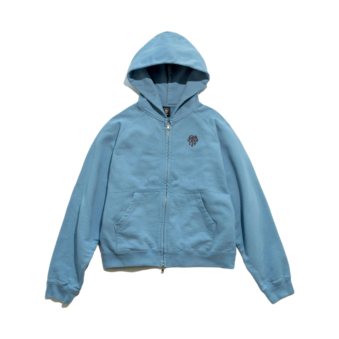 - Verdy Girls Don't Cry Zip Up Hoodie Blue