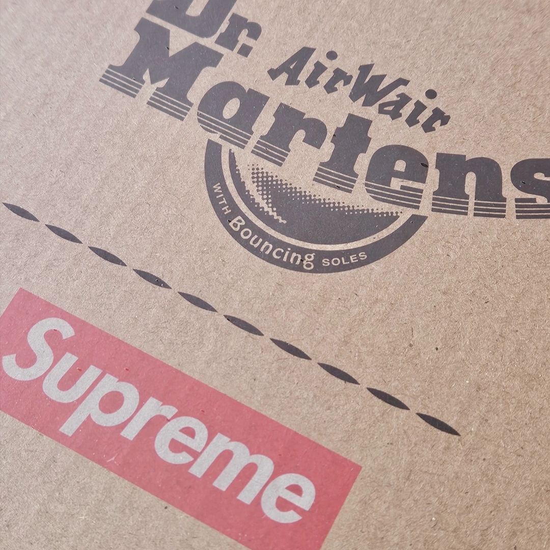 Dr. Martens x Supreme 1461 3-Eye Shoe Black - 25FW 착용 스타일 - 2