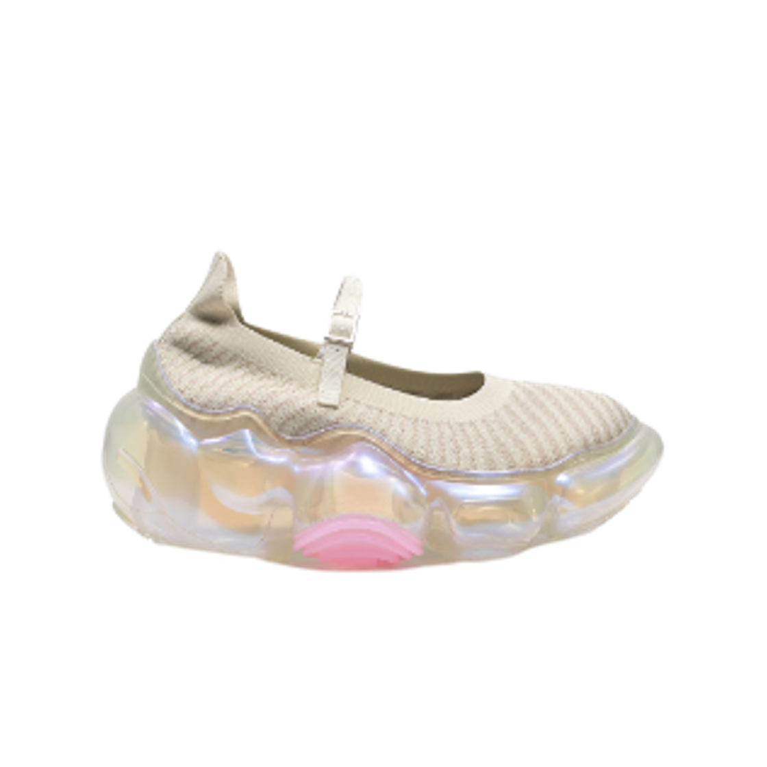 - (W) Grounds Moopie Knit Pumps Cream Aurora