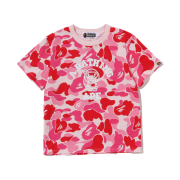 (W) BAPE ABC Camo College Baby Lisa T-Shirt Pink