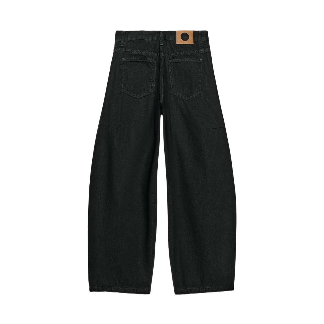 (W) 자라 ZW 컬렉션 앵클 벌룬 티로 메디오 진 브라운((W) Zara ZW Collection Ankle Balloon Tiro Medio Jeans Brown) - 2