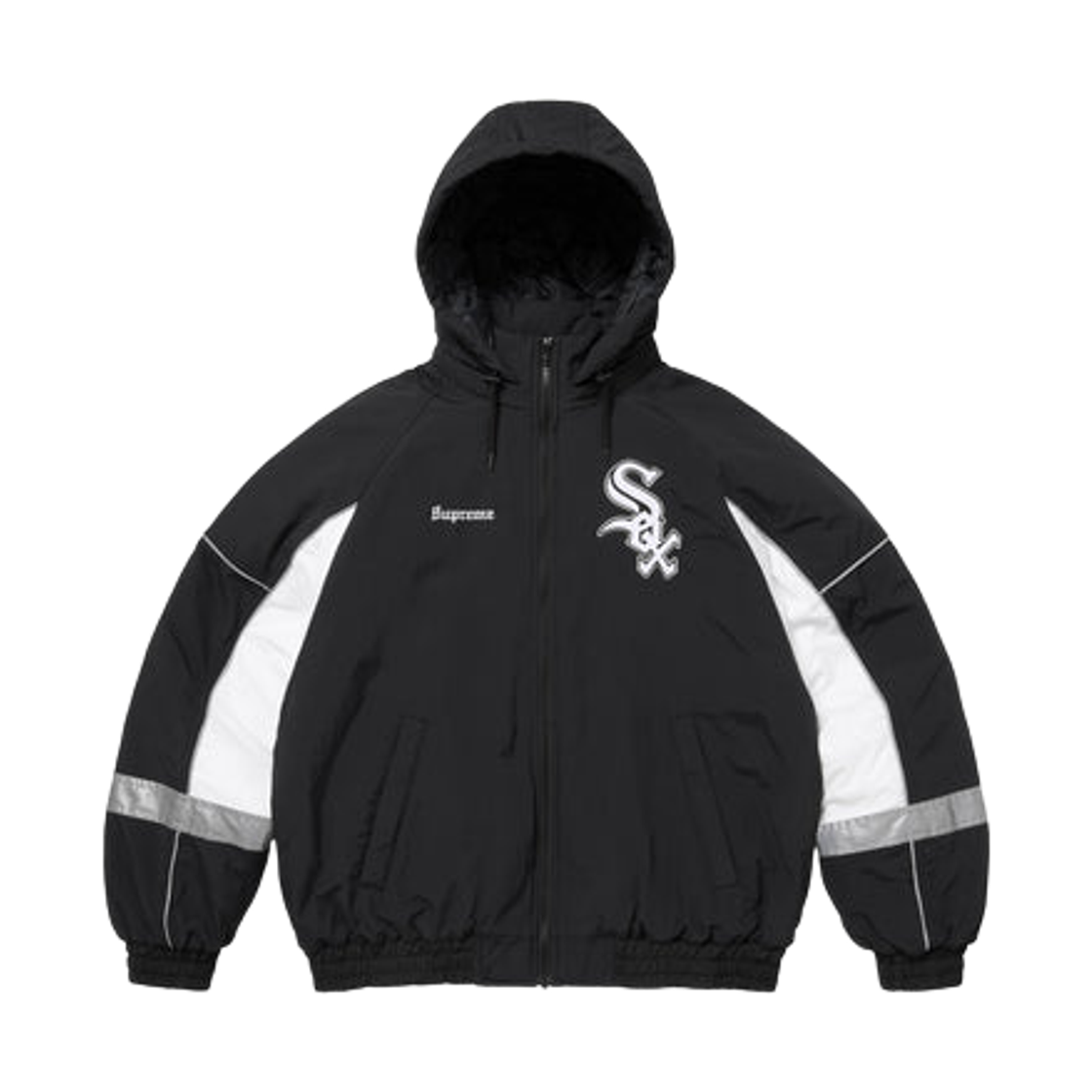 슈프림 x 시카고 화이트 삭스 스타디움 자켓 블랙 - 25FW(Supreme x Chicago White Sox Stadium Jacket Black - 25FW) - 2