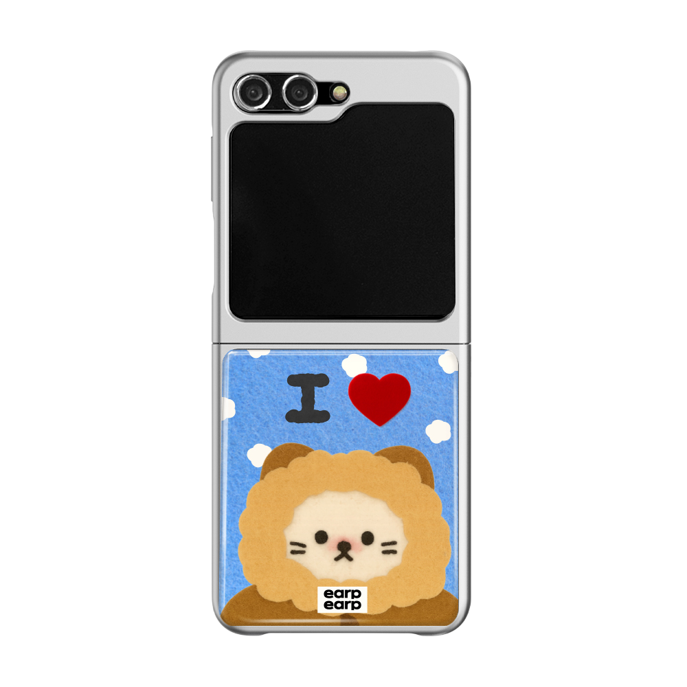 E2512_0148_2 earpearp Winter Parka Chichi Z Flip Epoxy Case Silver MagSafe