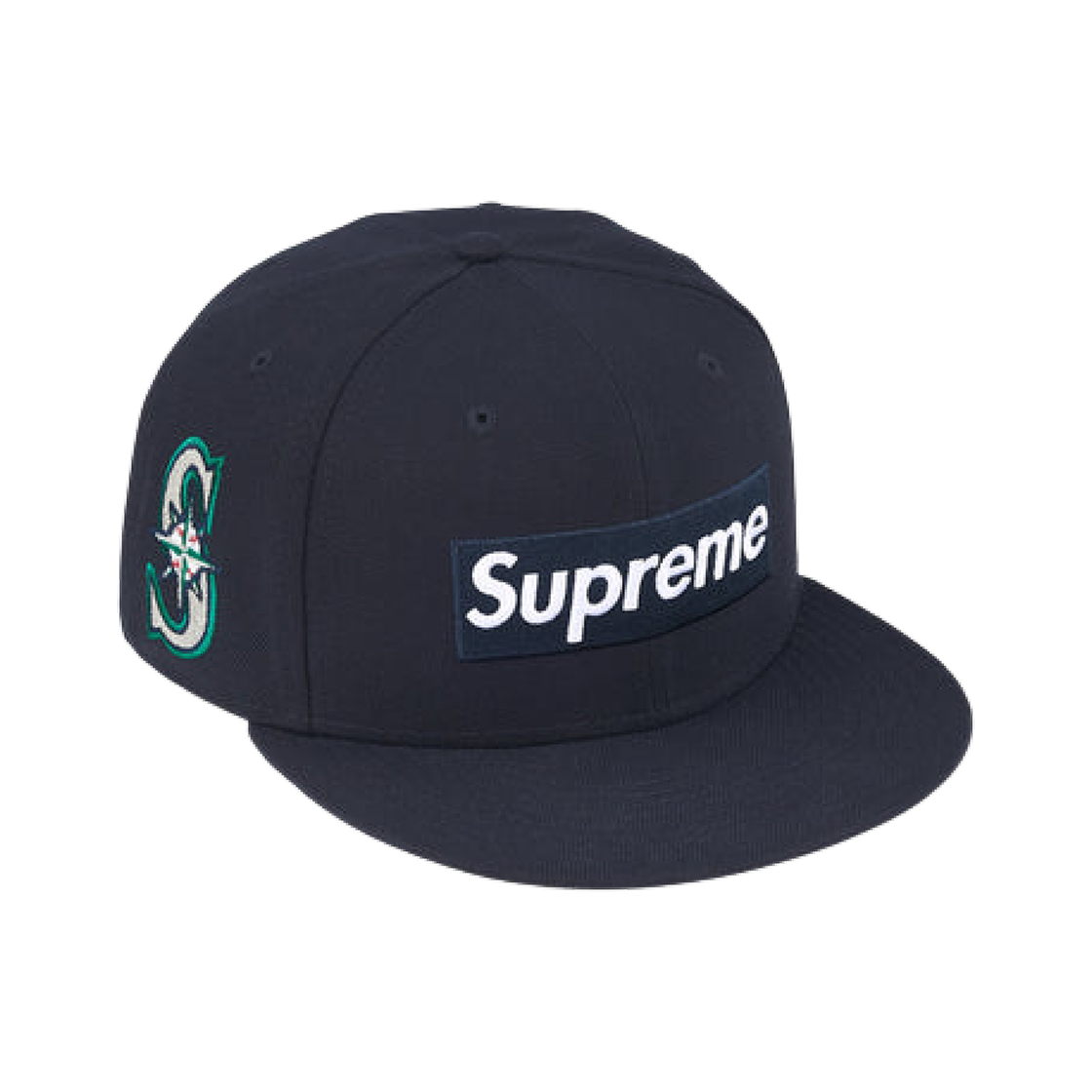 슈프림 x MLB 팀 박스로고 뉴에라 네이비 - 시애틀 마리너스 - 25FW(Supreme x MLB Teams Box Logo New Era Navy - Seattle Mariners - 25FW) - 1