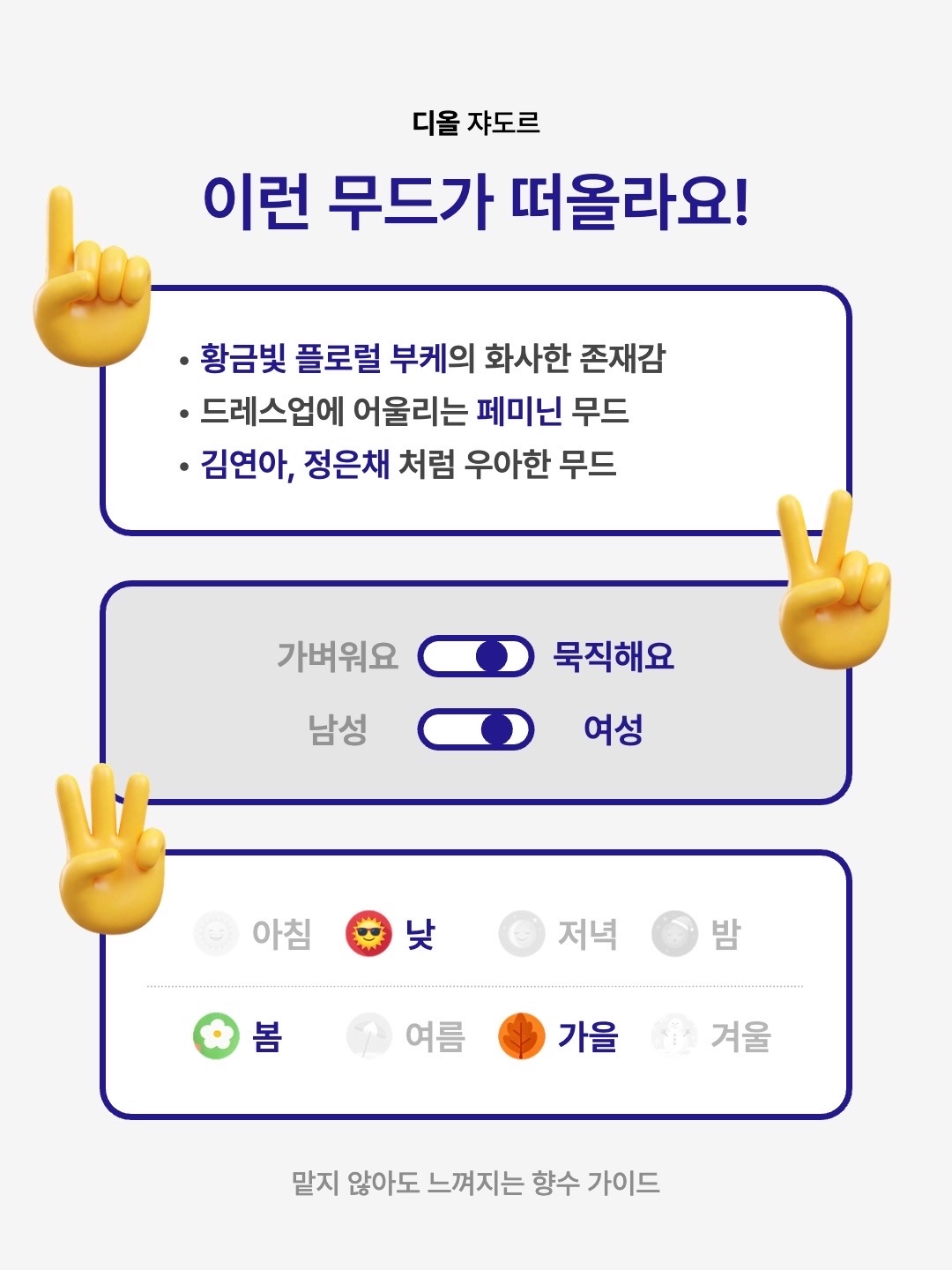 Dior J'adore Eau De Parfum 30ml, Dior J'adore Eau De Parfum 50ml 착용 스타일 - 2