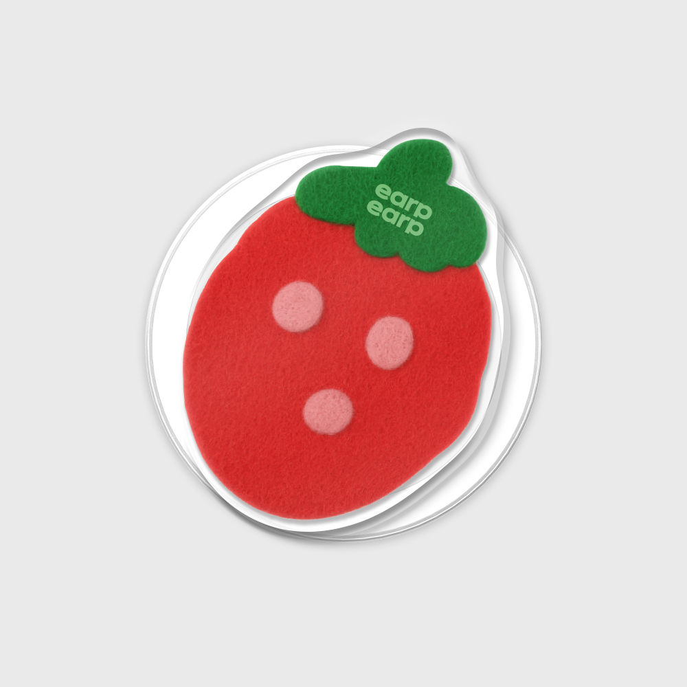 어프어프 스트로베리(맥세이프-아크릴스마트톡)(earpearp Strawberry MagSafe Acrylic Smart Tok) - 2