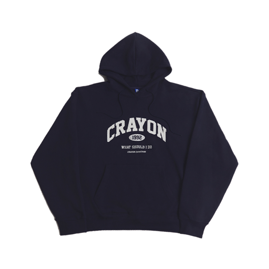 댄꼼마 x 짱구 오또카지 후드티셔츠 네이비(DANCOMMA x Crayon Shin Chan Ottokaji Hoodie navy)
