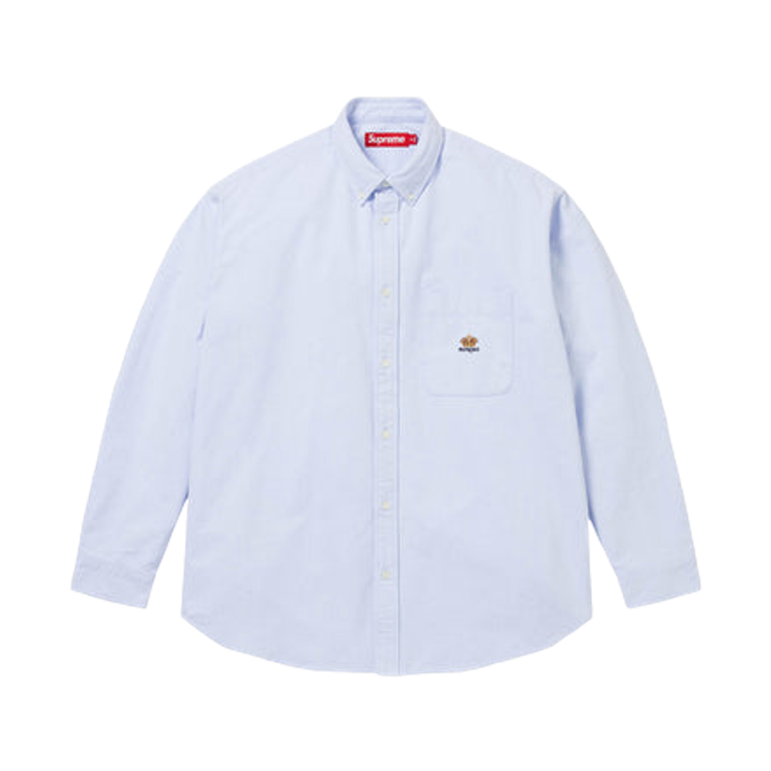 슈프림 루즈 핏 플란넬 옥스포드 셔츠 라이트 블루 - 25FW(Supreme Loose Fit Flannel Oxford Shirt Light Blue - 25FW) - 1