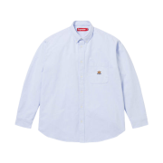 Supreme Loose Fit Flannel Oxford Shirt Light Blue - 25FW