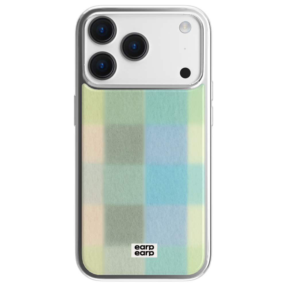 E2512_0015_1 earpearp Pastel Check Blue Epoxy Case Silver