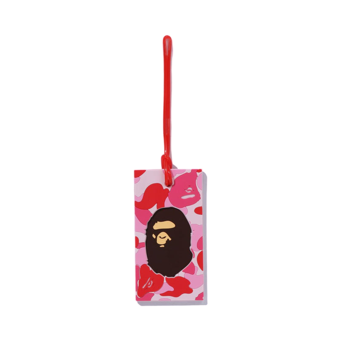 - BAPE ABC Camo Luggage Tag Travel Pink