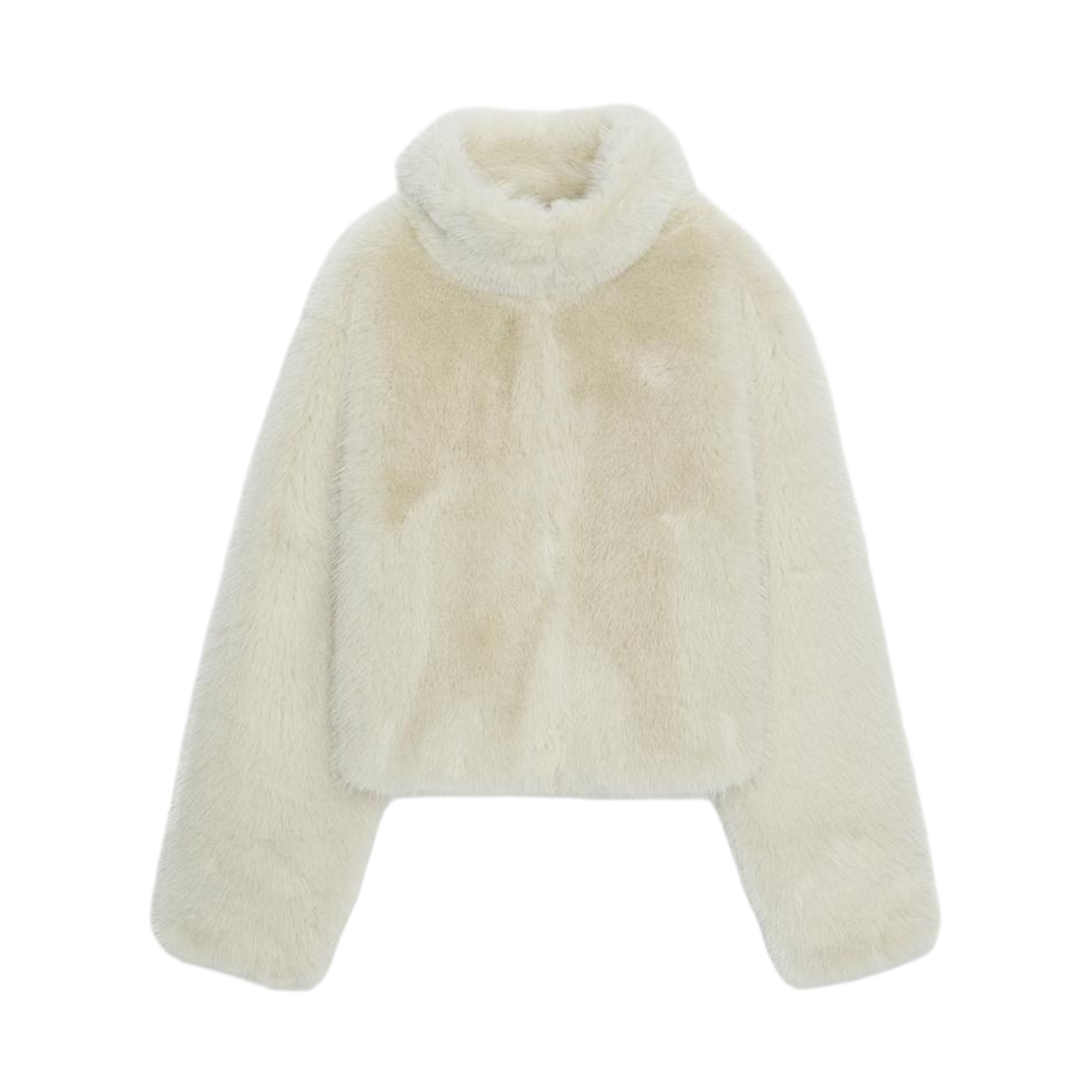 (W) 자라 숏 퍼 코트 라이트 베이지((W) Zara Short Fur Coat Light Beige)