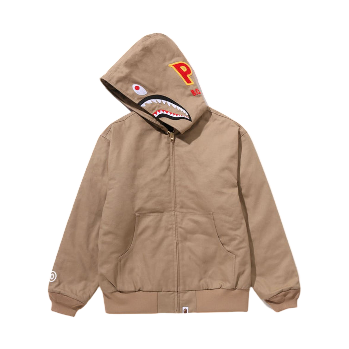 베이프 샤크 워크 후드 자켓 베이지(BAPE Shark Work Hoodie Jacket Beige) - 2