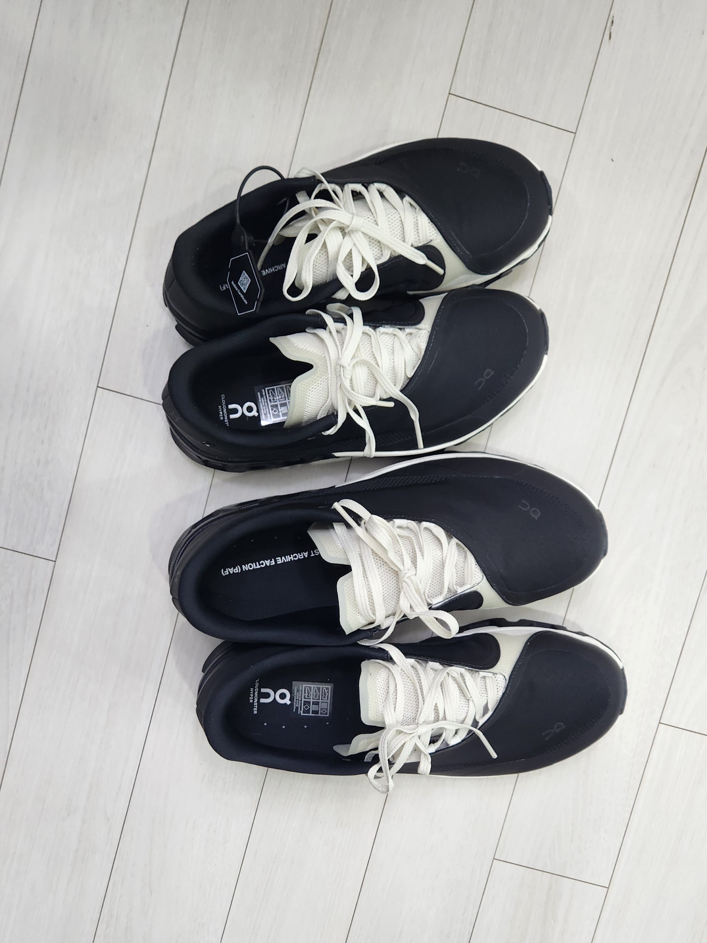 (W) On Running x Post Archive Faction (Paf) Cloudmonster Hyper Black, On Running x Post Archive Faction (Paf) Cloudmonster Hyper Black 착용 스타일