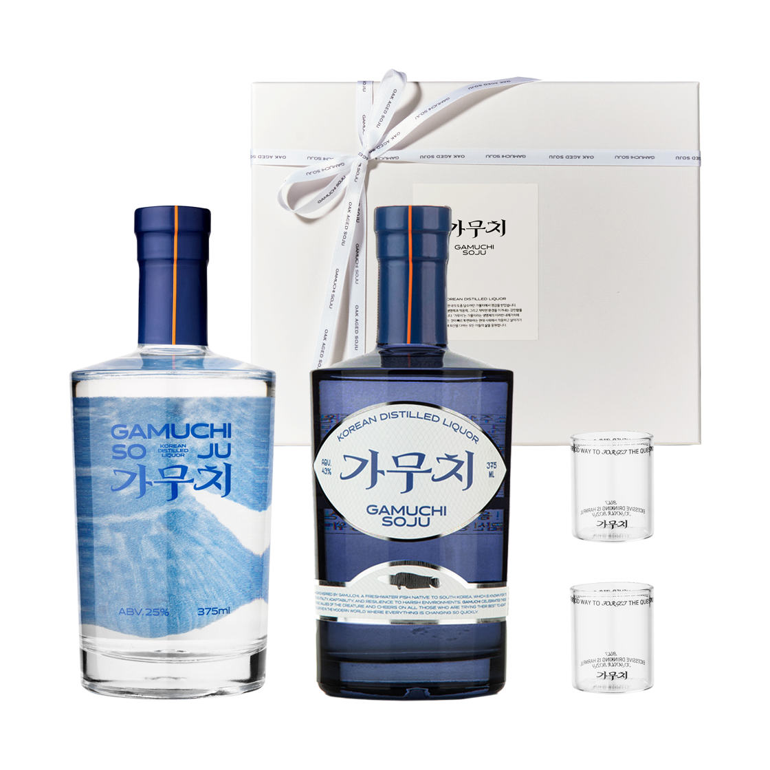 다농바이오 가무치 소주 선물세트 (25도+43도)(DANONG BIO Gamuci Soju Gift Set (25%+43%))