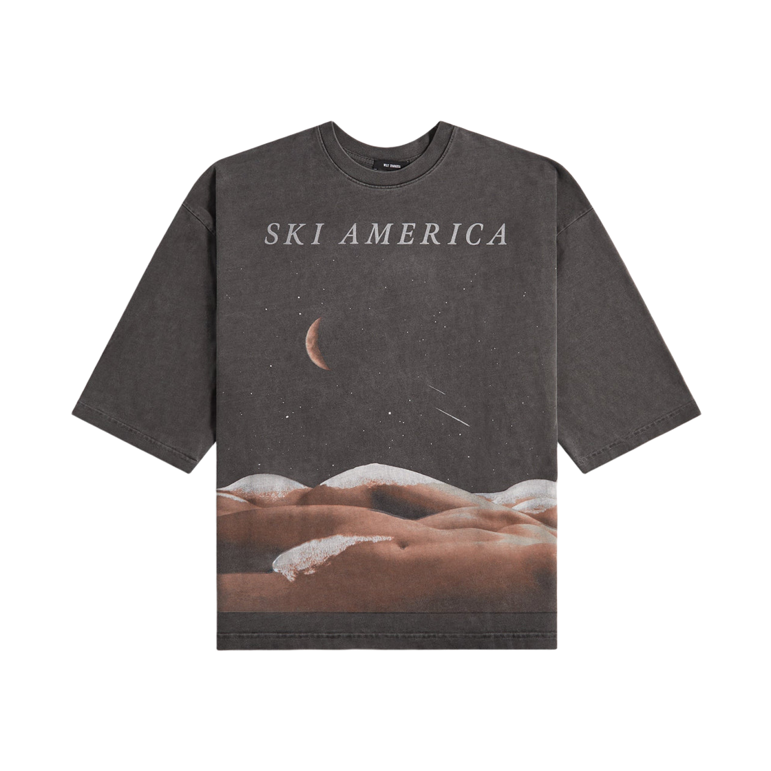 윌리 차바리아 스키 아메리카 티셔츠 블랙(Willy Chavarria Ski America T-Shirt Black)