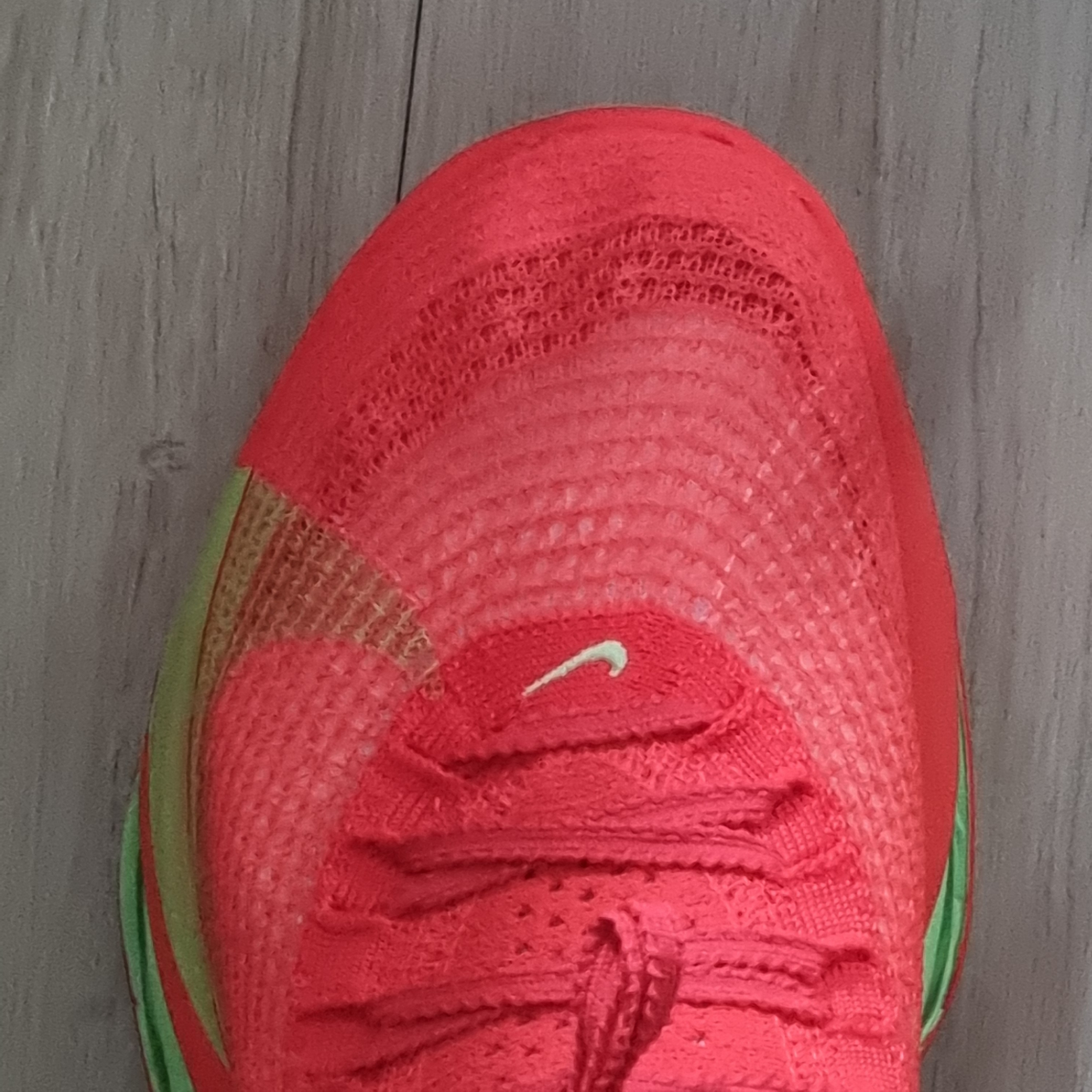 Nike Air Zoom Alphafly Next% 3 Bright Crimson Lime Blast 착용 스타일