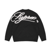 Supreme Angora Script Sweater Black - 25FW