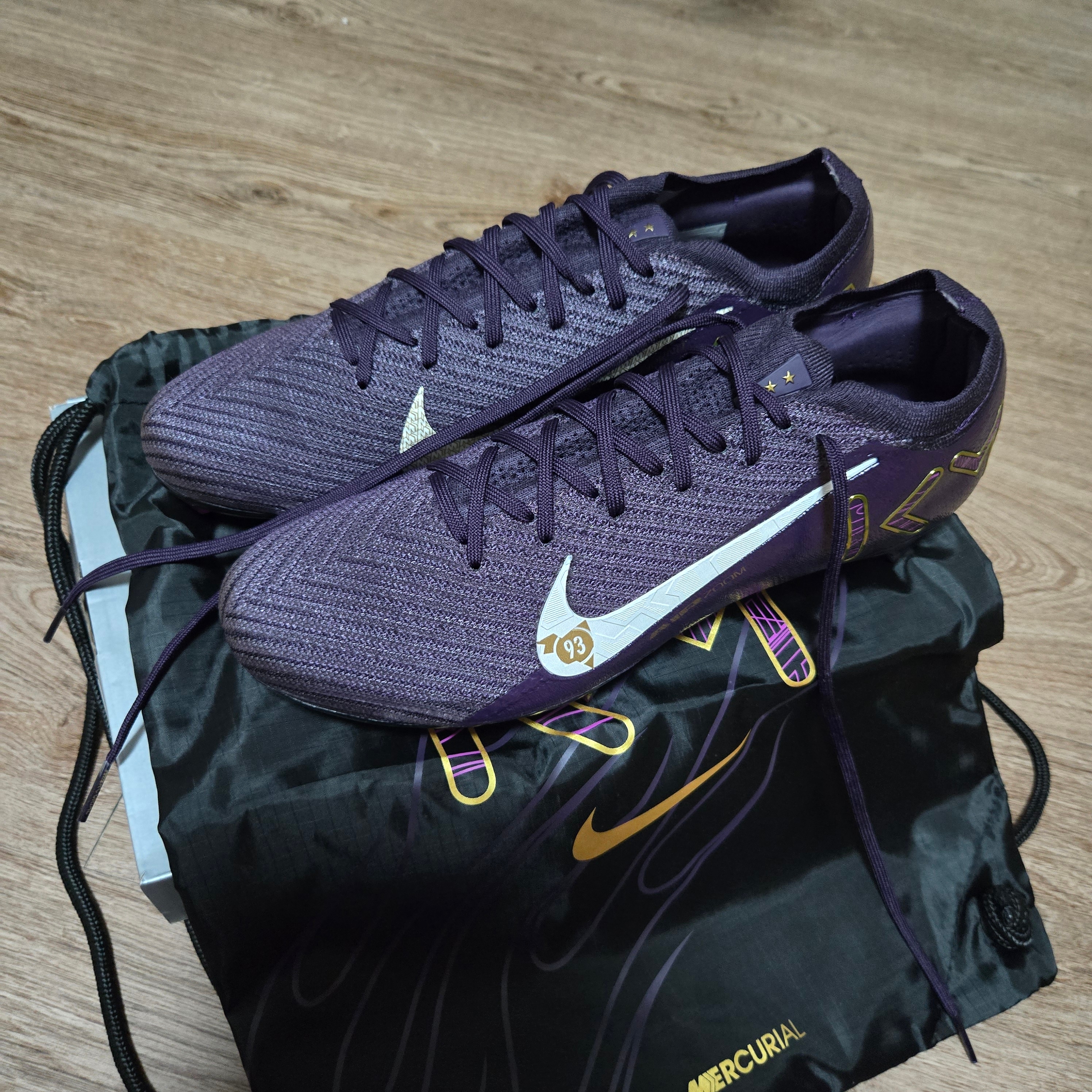 Nike Zoom Mercurial Vapor 16 Elite KM FG Grand Purple Pale Ivory 착용 스타일