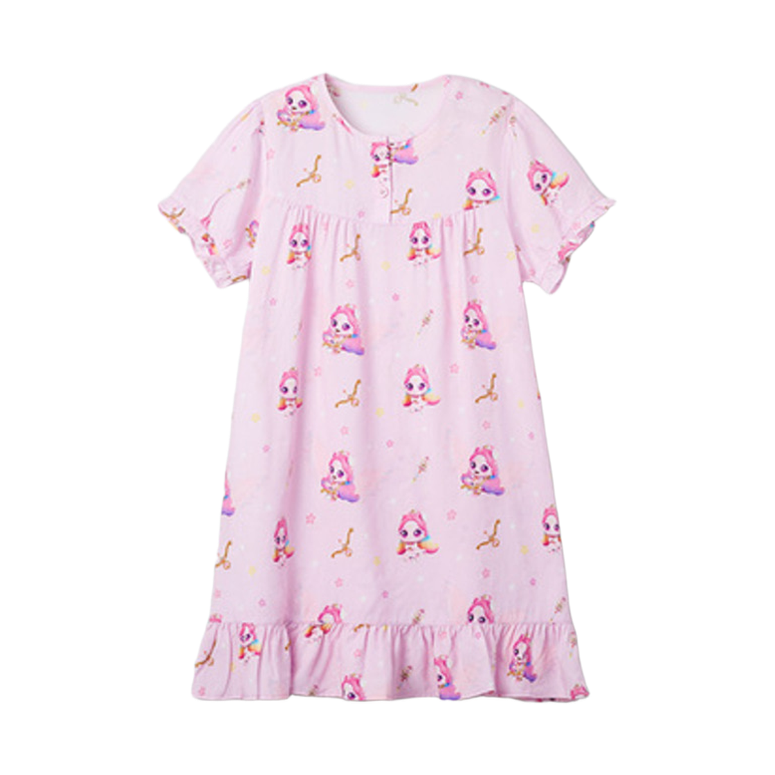 (키즈) 스파오 x 캐치! 티니핑 원피스 파자마 라이트 퍼플((Kids) Spao x Catch! Teenieping One Piece Pajama Light Purple) - 1