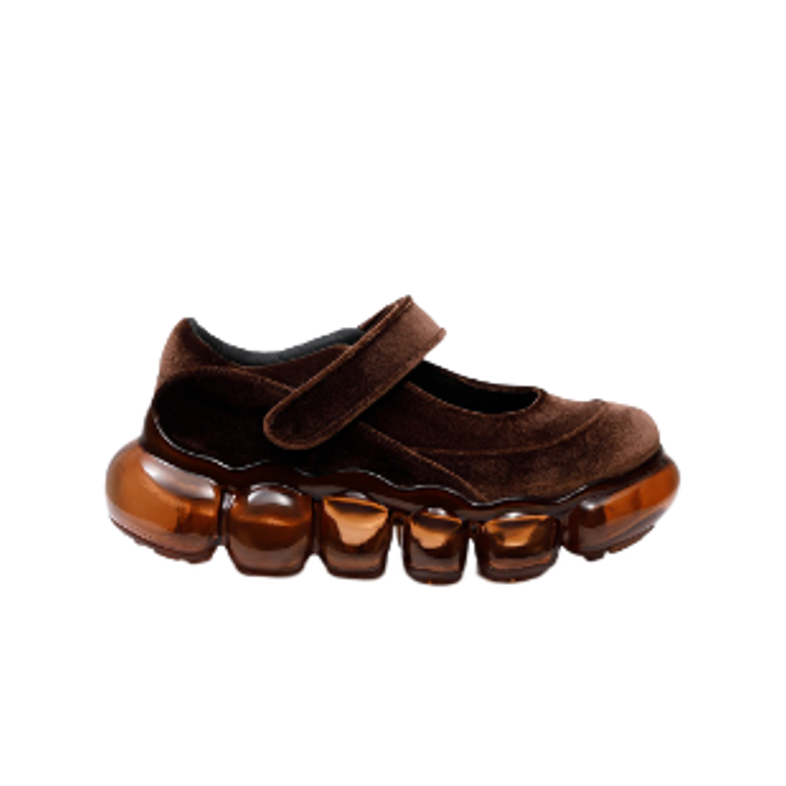 (W) 그라운즈 주얼리 코쿤 브라운 벨벳 브라운((W) Grounds Jewelry Cocoon Brown Velvet Brown)