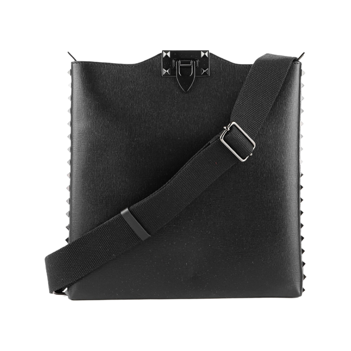 발렌티노 락스터드 로고 엠보스드 크로스바디백 블랙(Valentino Rockstud Logo Embossed Crossbody Bag Black)