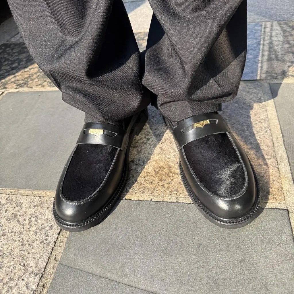PENNY PLATE Men Loafer Coin Low 착용 스타일 - 1