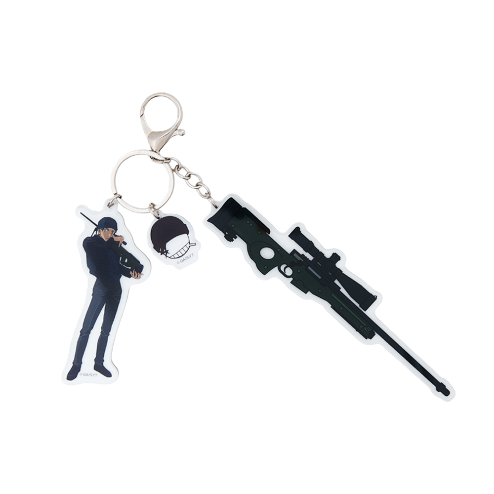 댄꼼마 x 명탐정 코난 이상윤 장총 키링(DANCOMMA × Detective Conan Shuichi Akai Keyring)