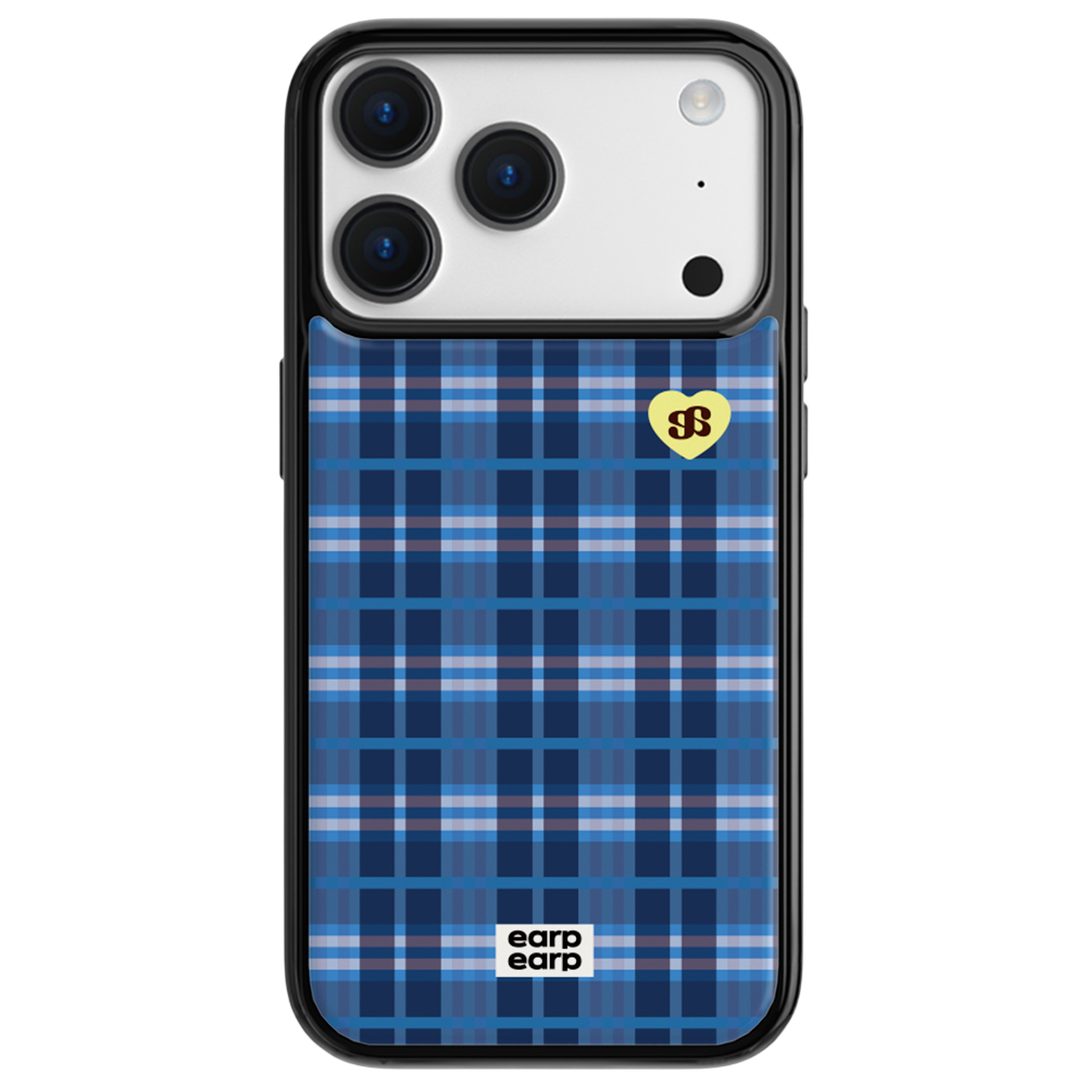 E2512_0006_2 earpearp Tartan Check Blue Epoxy Case MagSafe