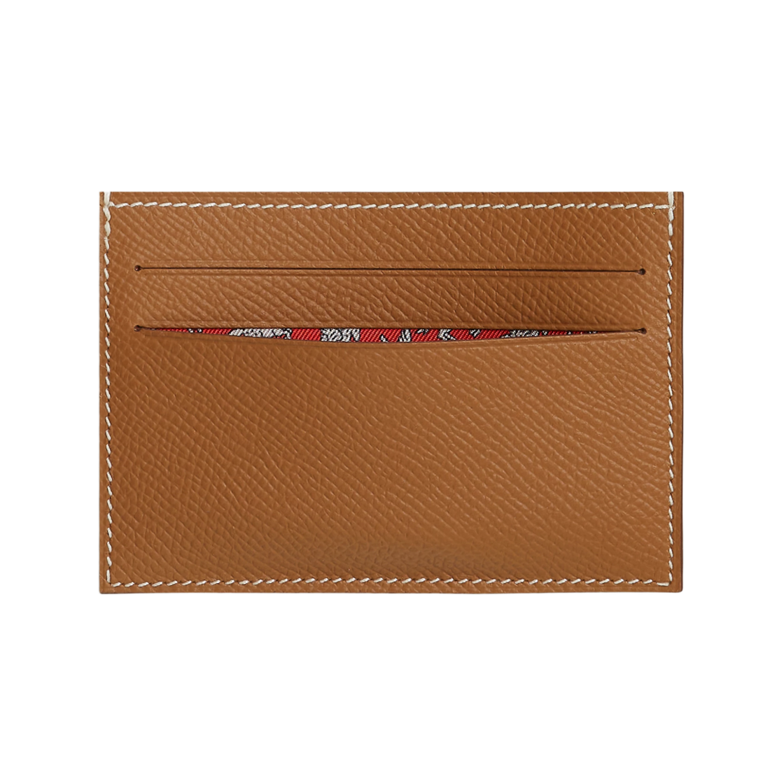 에르메스 시티즌 트윌 컴팩트 카드 홀더 앱송 카프스킨 & 골드 카푸치네(Hermes Citizen Twill Compact Card Holder Epsom Calfskin & Gold Capucine) - 2