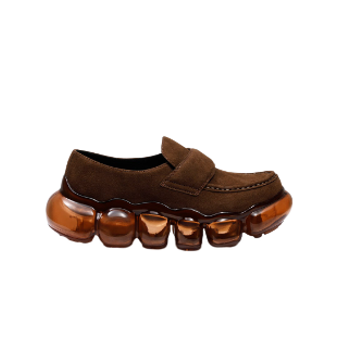 그라운즈 주얼리 로퍼 브라운 헤어리 브라운(Grounds Jewelry Loafer Brown Hairy Brown)