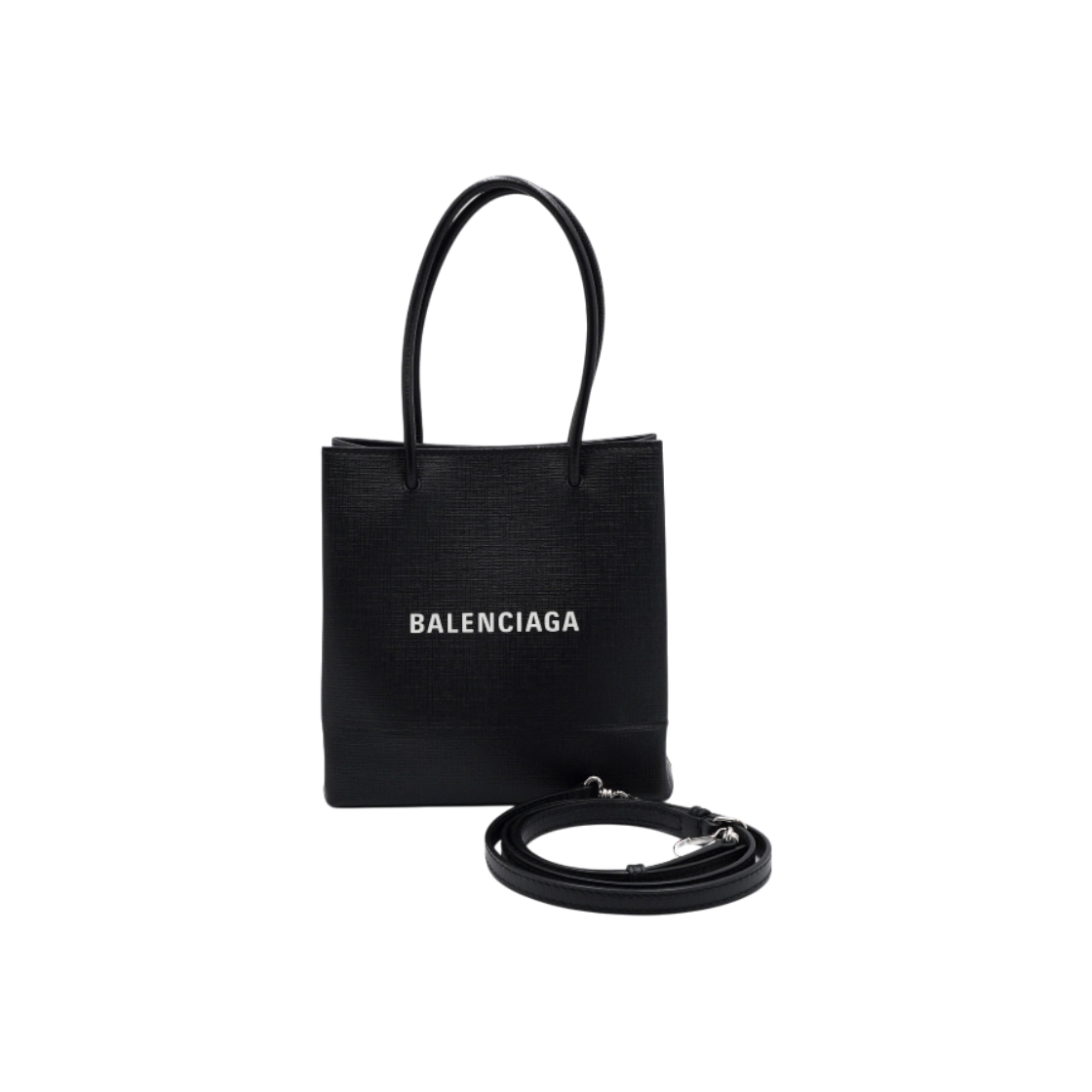 ITQ6DQAADBD5 Balenciaga Black North South Everyday Mini XXS Tote Bag