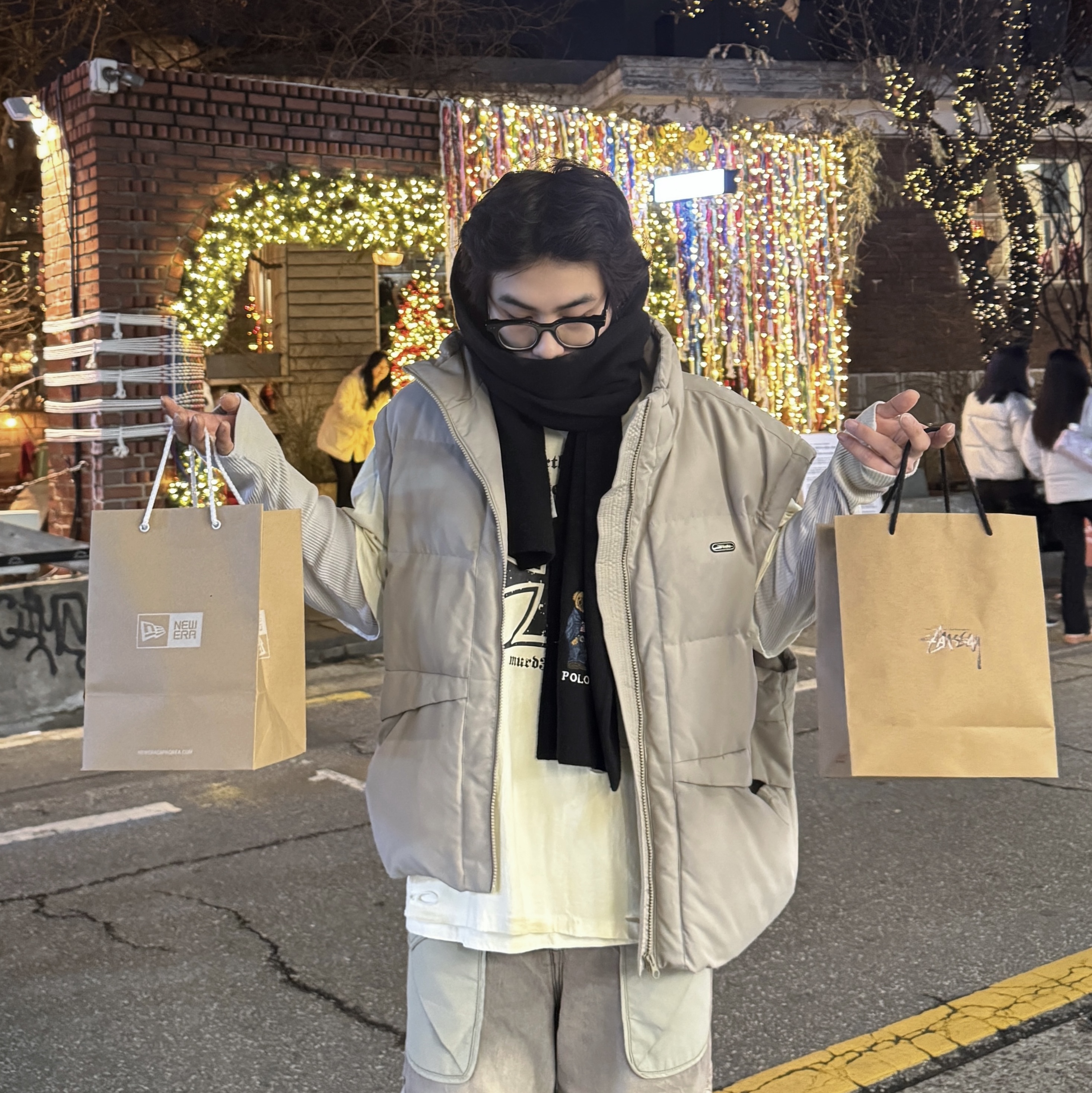 Project G/R x MFM333. 3 Layered Long Sleeve Ivory, New Era MLB Authentic Chicago White Sox Game Cap Black 착용 스타일 - 2