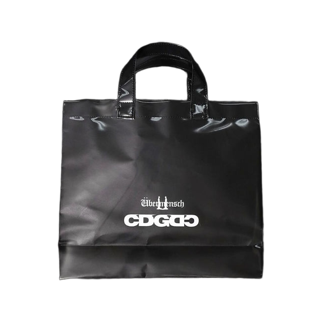 CDG x 지드래곤 위버멘쉬 CDGDC 페이퍼 PU 백 블랙(CDG x G-DRAGON Ubermensch CDGDC Paper PU Bag Black)