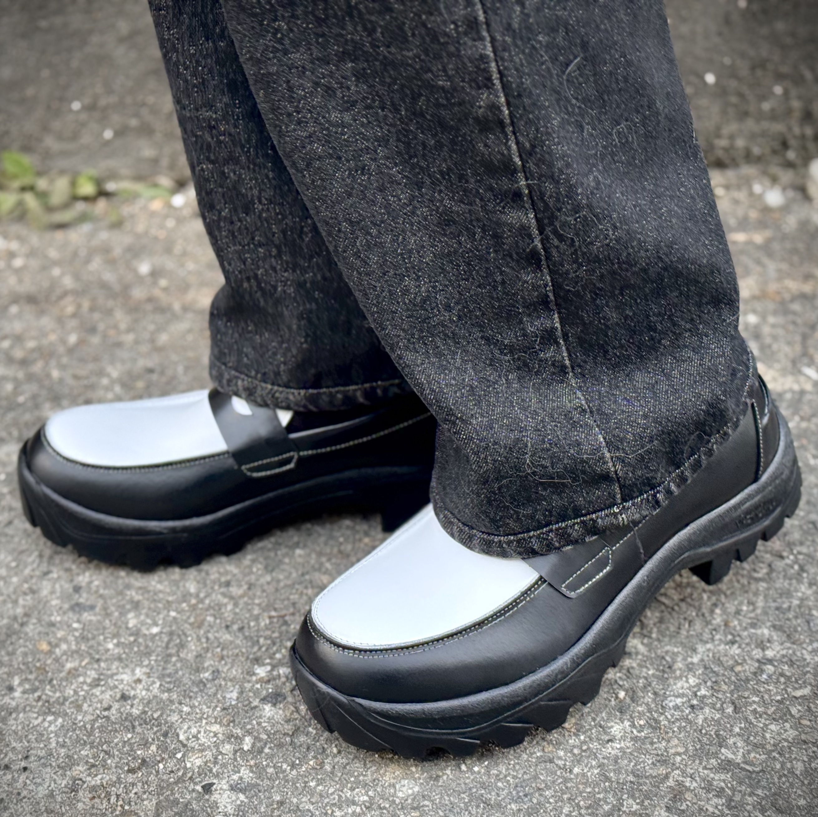 PENNY PLATE Men Loafer Trekking Vibram 착용 스타일