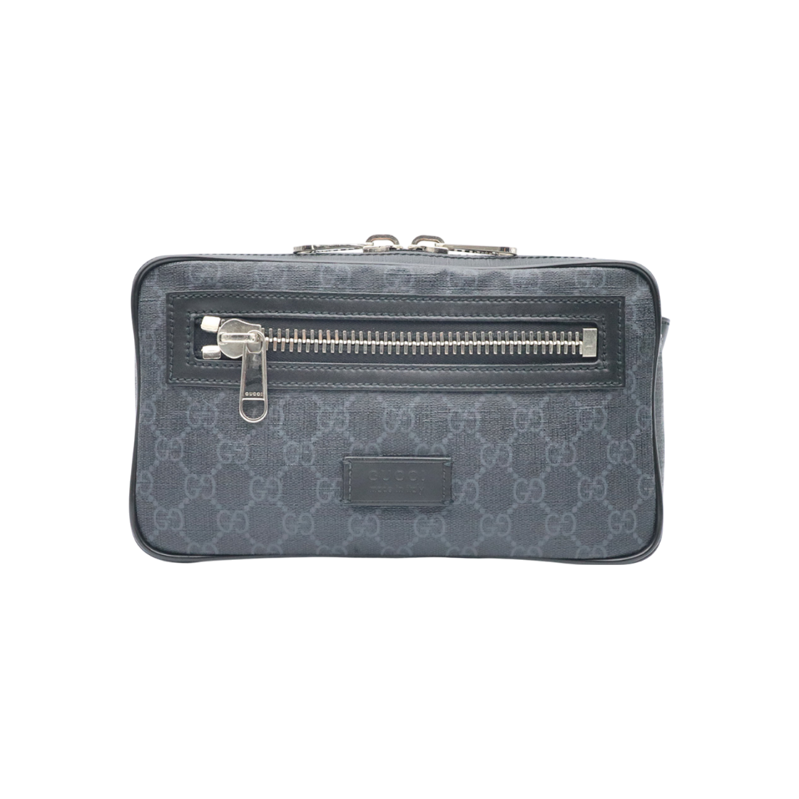 구찌 블랙 소프트 GG 수프림 WEB 스트랩 벨트백 힙색(Gucci Black Soft GG Supreme Web Strap Belt Bag) - 1
