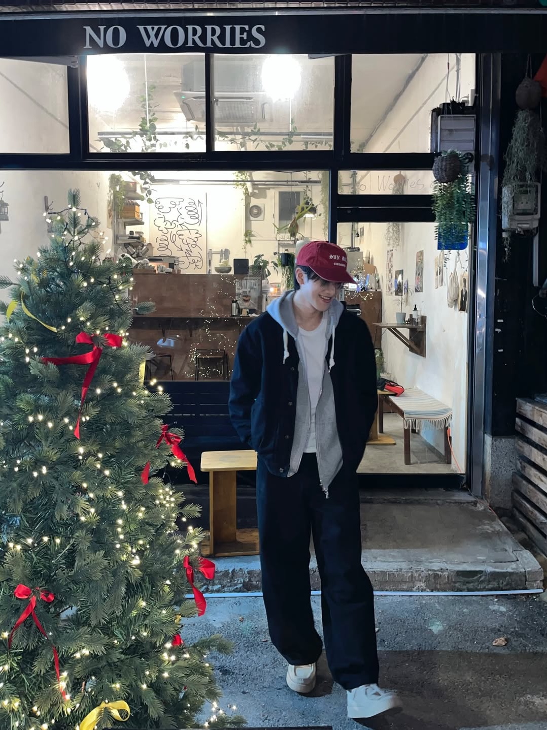 Sunday Ceremony Vintage Washed 5 Panel Cotton Cap - Red 착용 스타일 - 5