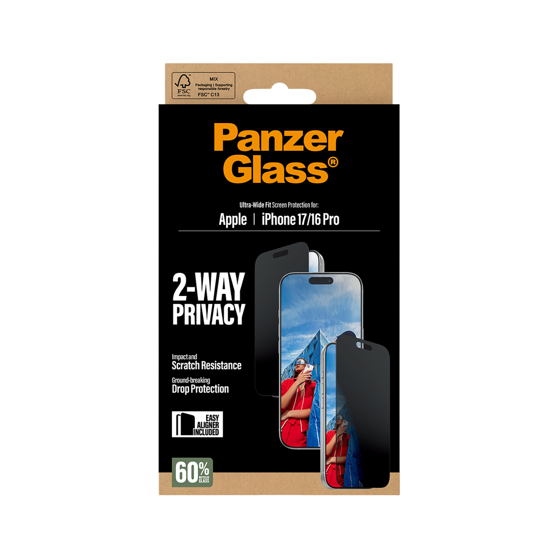 판저글래스 프라이버시 스크린 프로텍터 iPhone 17(PANZERGLASS Privacy Screen Protector iPhone 17) - 3