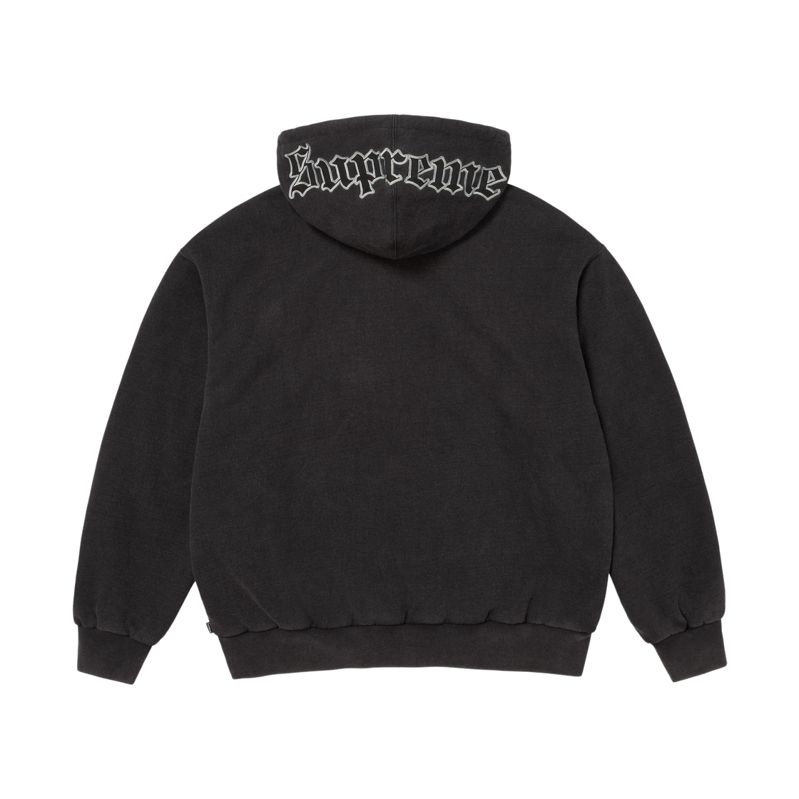 슈프림 x 시카고 화이트 삭스 집 업 후드 스웨트셔츠 블랙 - 25FW(Supreme x Chicago White Sox Zip Up Hooded Sweatshirt Black - 25FW) - 3